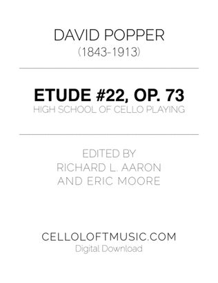 Popper (arr. Richard Aaron): Op. 73, Etude #22