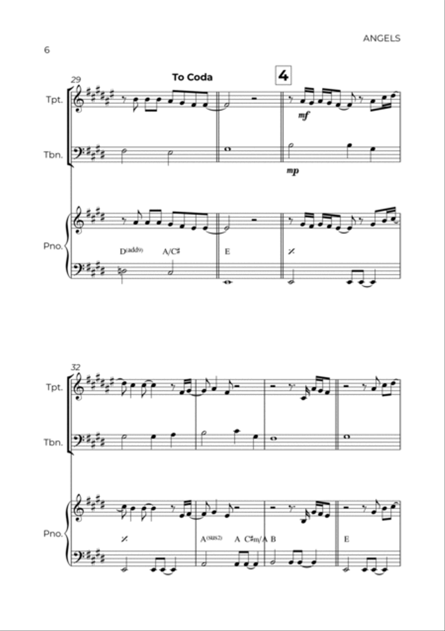 Angels Brass Duet scores gallery preview page 6