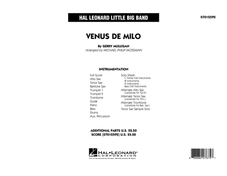 Venus de Milo - Full Score