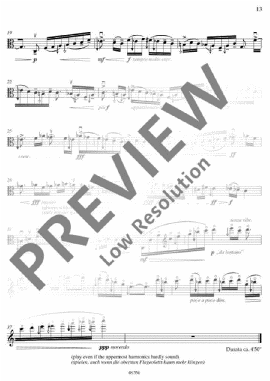 Sonata Sonata Viola Solo scores gallery preview page 10