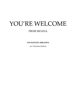 Book cover for You're Welcome