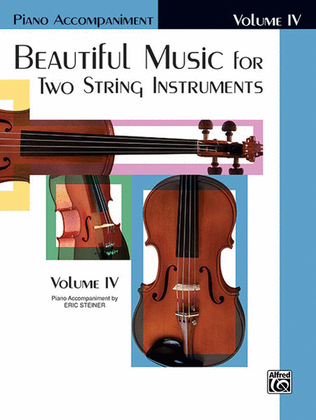 Book cover for Beautiful Music for Two String Instruments, Book 4