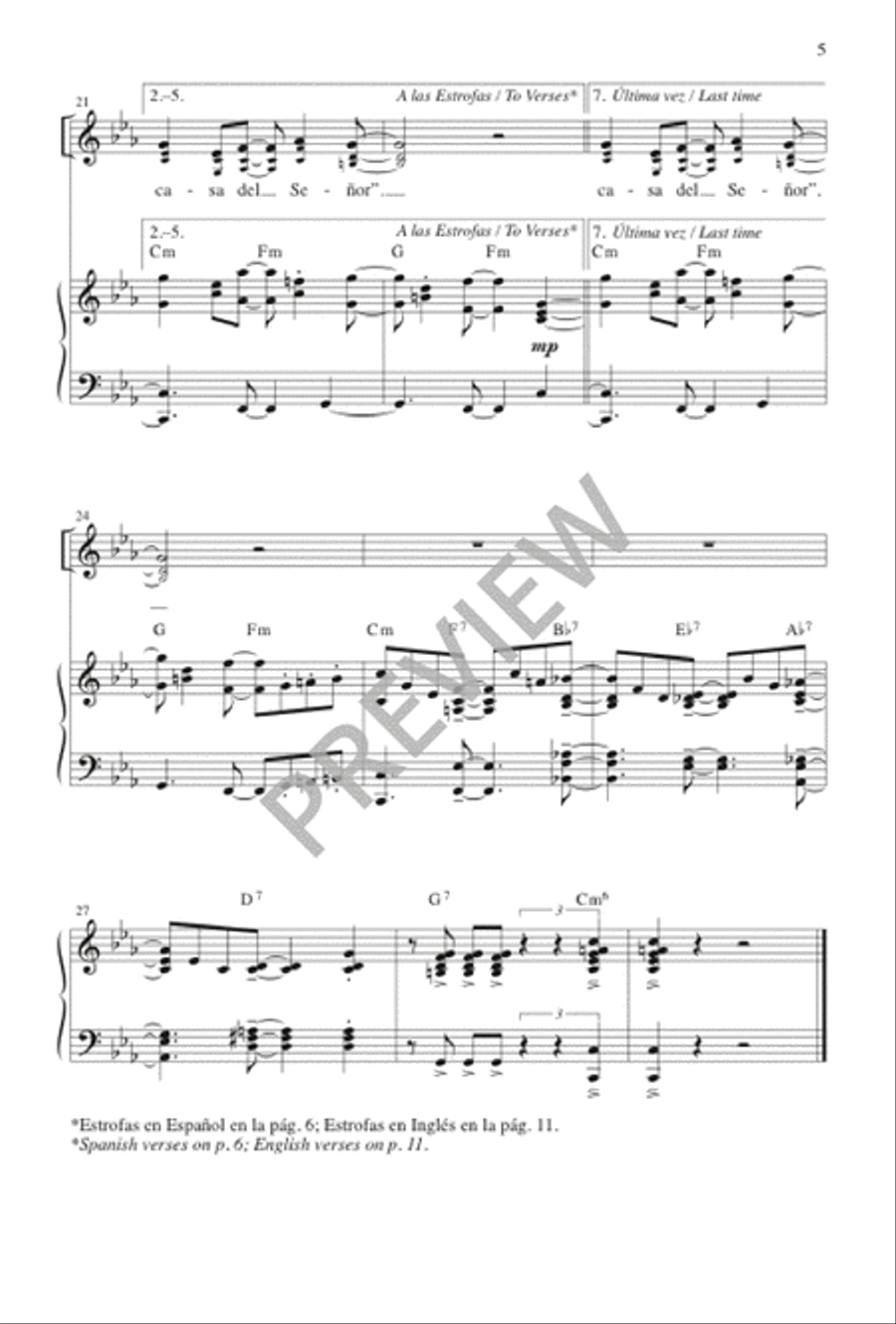 Qué Alegría Cuando Me Dijeron / I Rejoiced When I Heard Them Say 3-Part scores gallery preview page 5
