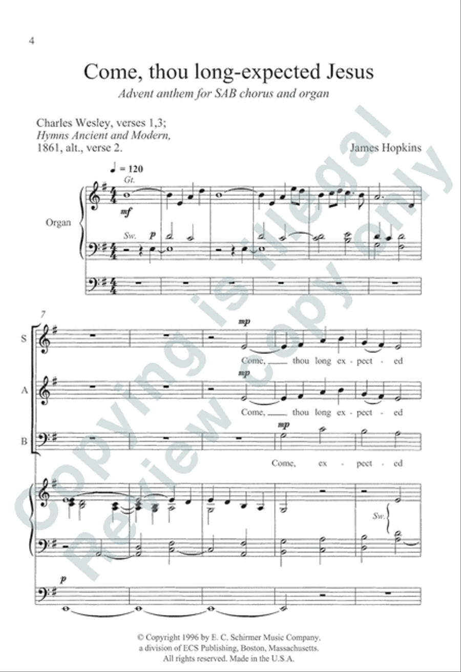 Somerset Anthem Books, Volume I (Advent & Christmas) 3-Part scores gallery preview page 21
