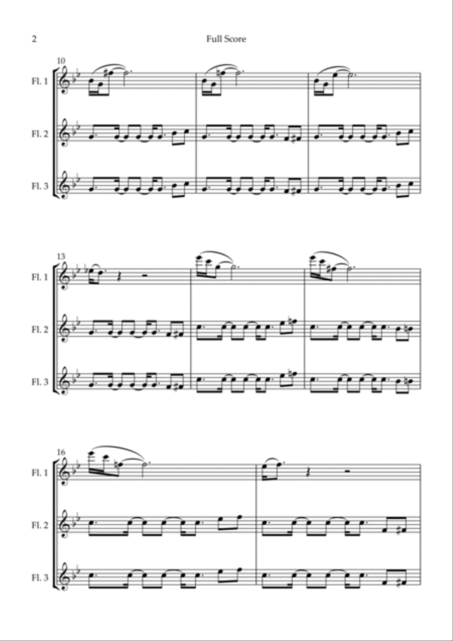 Mission: Impossible Theme Flute Trio scores gallery preview page 2