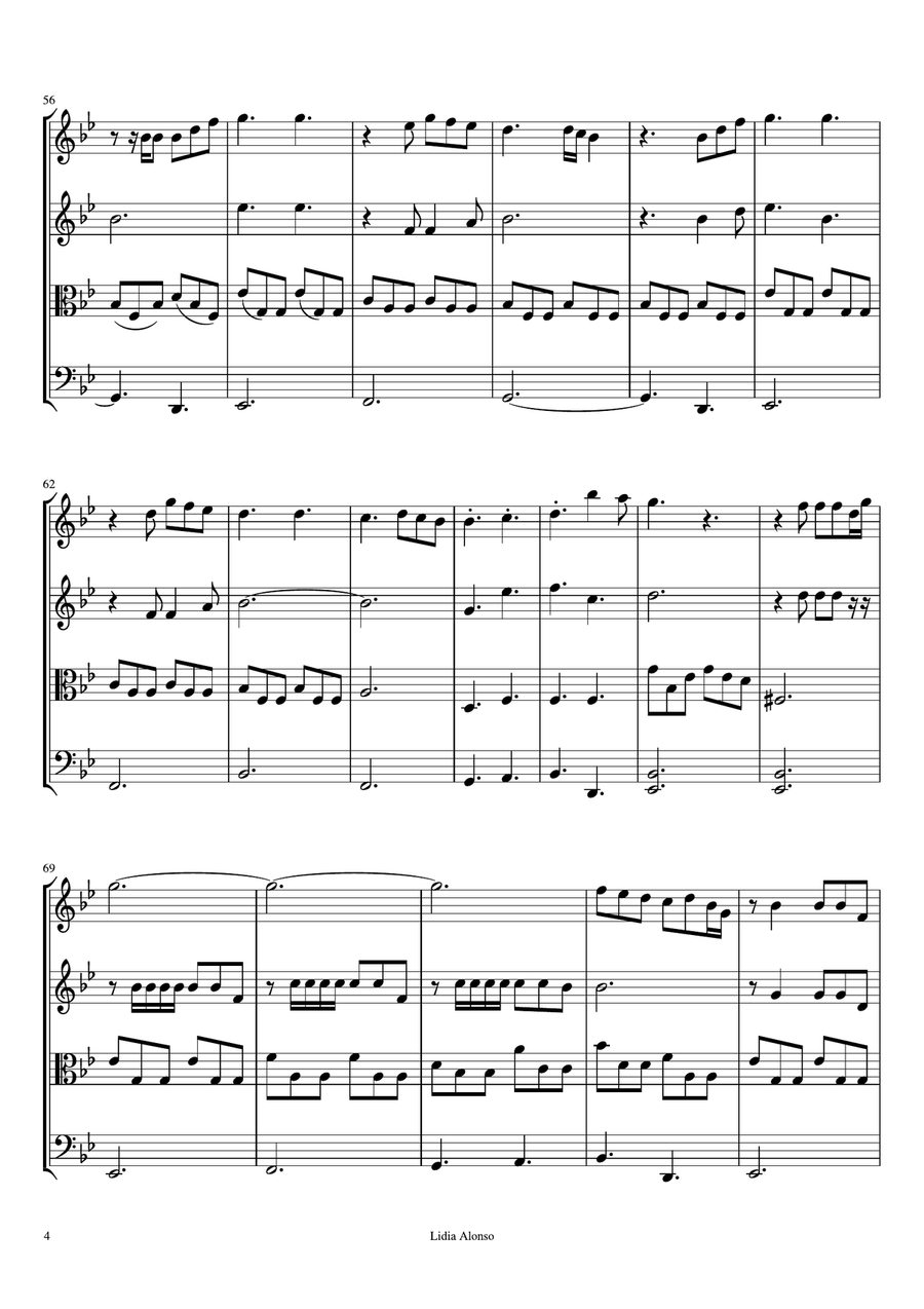You Are The Reason String Quartet scores gallery preview page 4