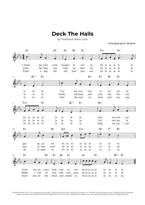 Book cover for Deck The Halls (Key of E-Flat Major)