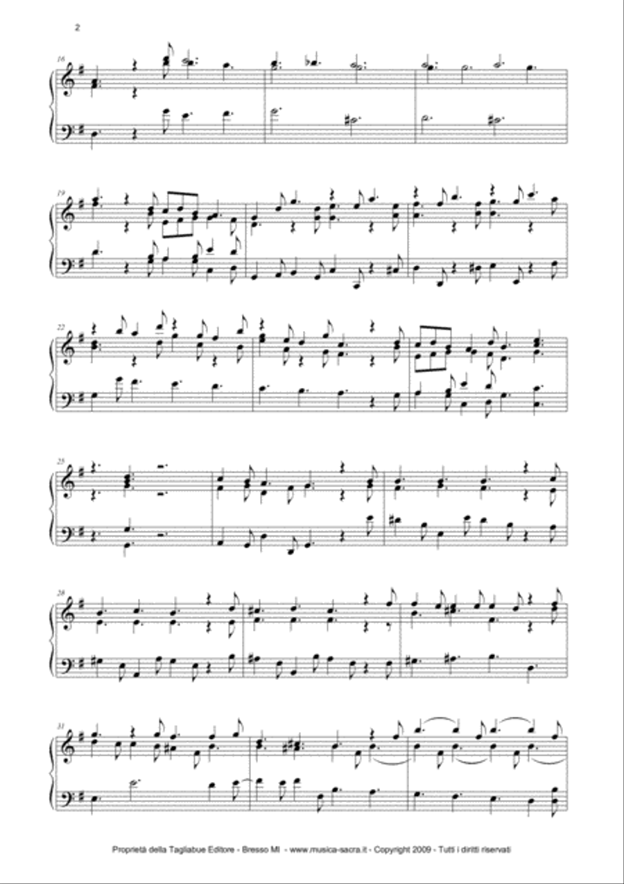 PASTORALE from Concerto Grosso Op. 6-8 in G by Arcangelo Corelli - Arr. for Piano/Organ Organ scores gallery preview page 3