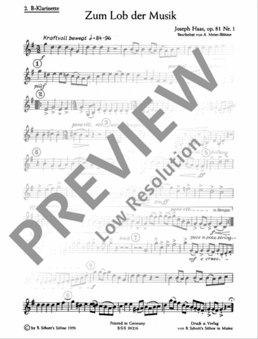 Zum Lob der Musik TB scores gallery preview page 6