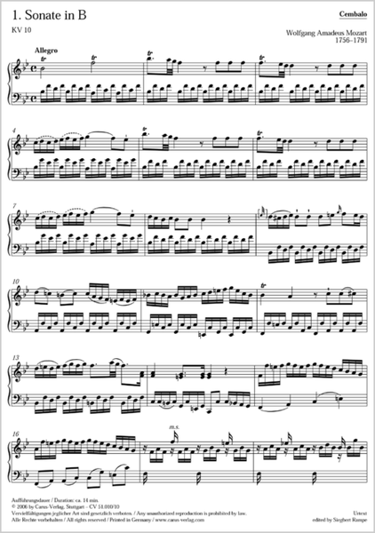 Trio Sonatas, K 10-15