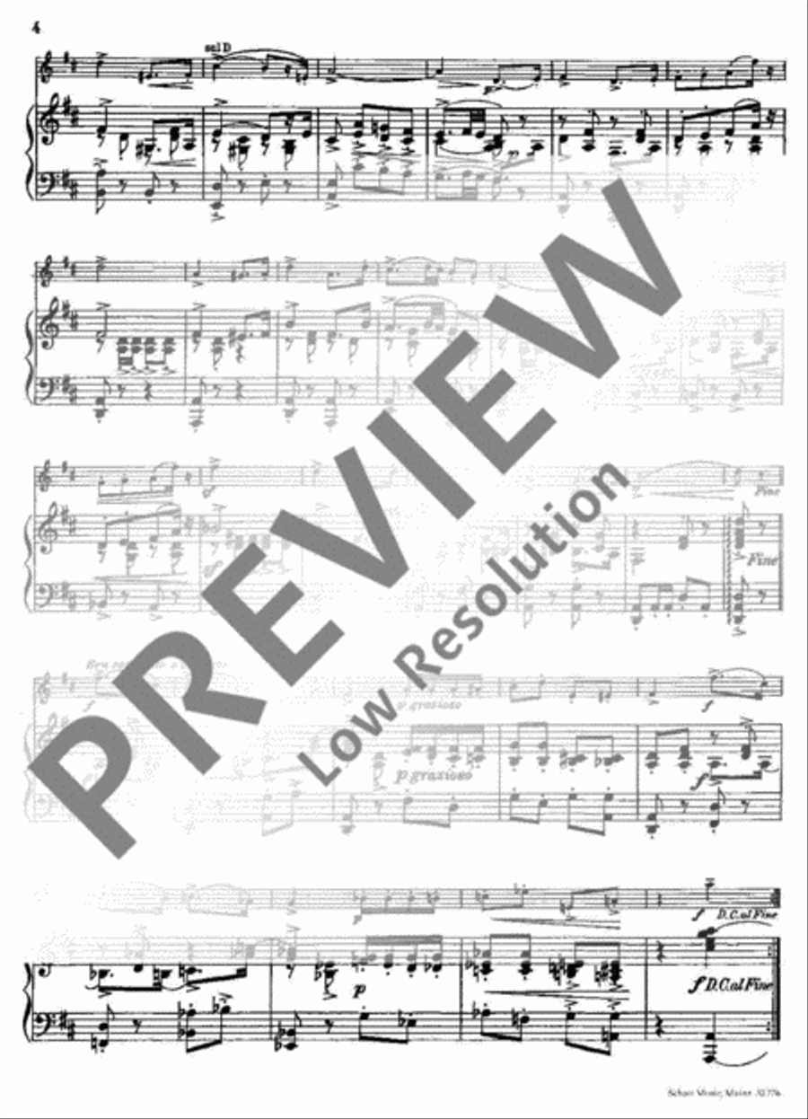 Marche miniature viennoise Violin Solo scores gallery preview page 5