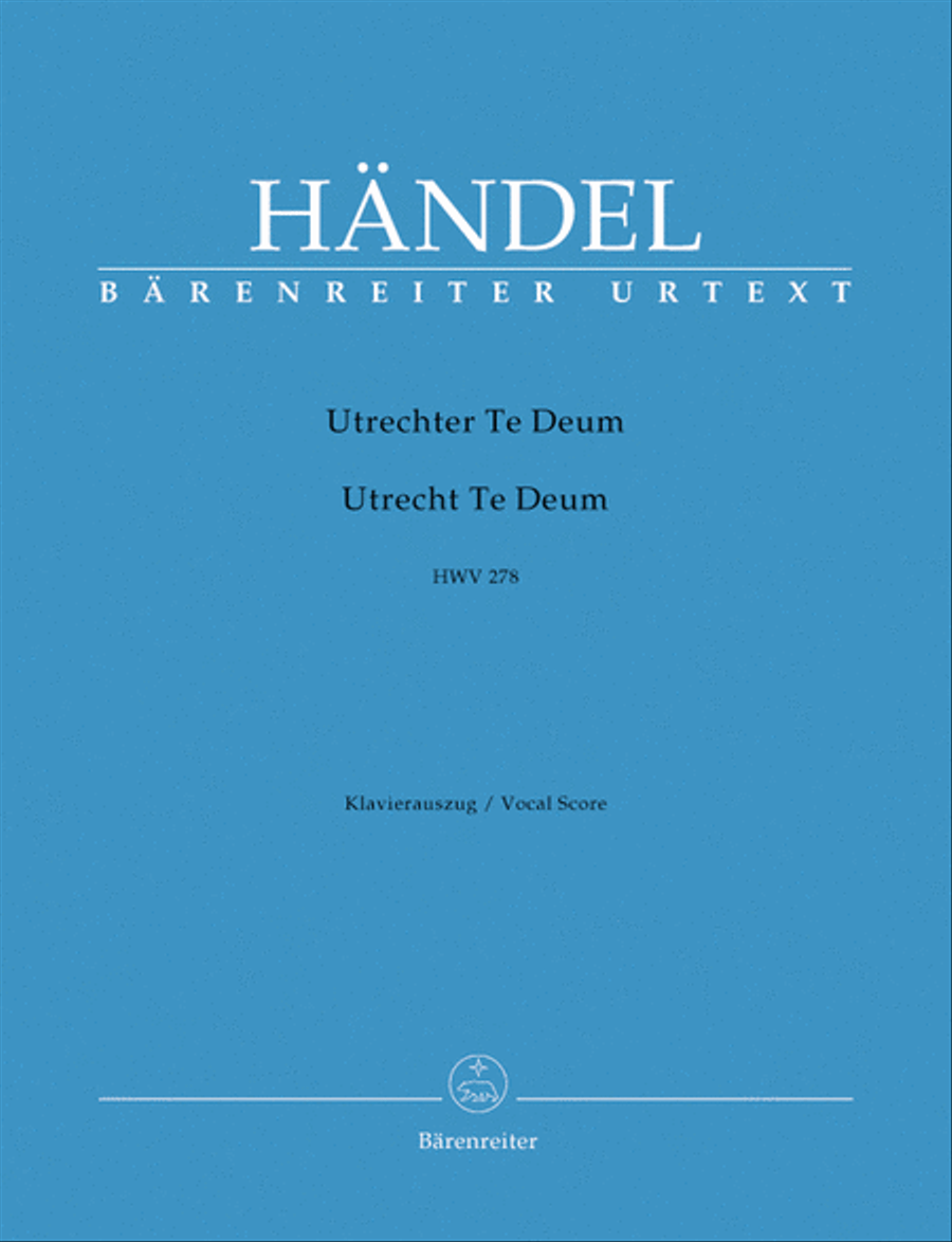 Utrecht Te Deum HWV 278 Mixed Choir scores gallery preview page 1