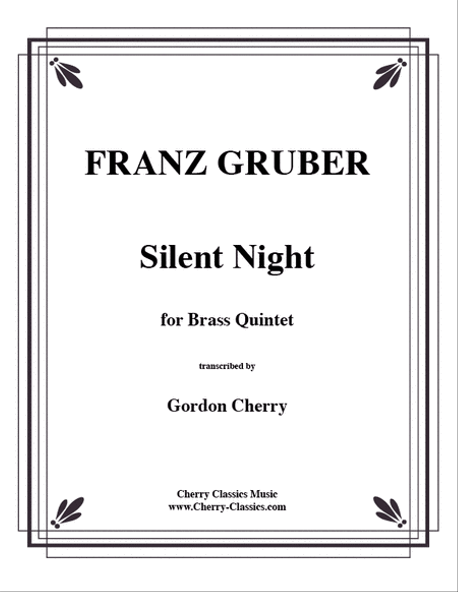 Silent Night for Brass Quintet Brass Quintet scores gallery preview page 1