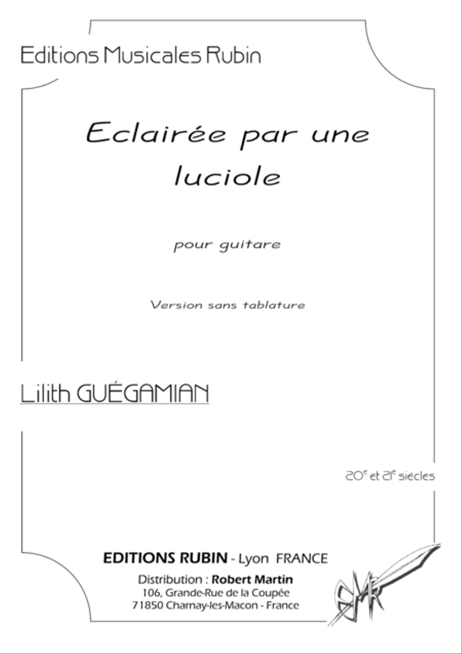 Eclairee par une luciole (sans tablature) Guitar Tablature scores gallery preview page 2