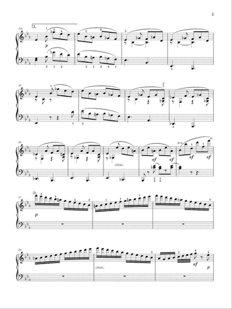 Bagatelle in E flat (Grade 7, list A2, from the ABRSM Piano Syllabus 2021 & 2022) Piano Method scores gallery preview page 3