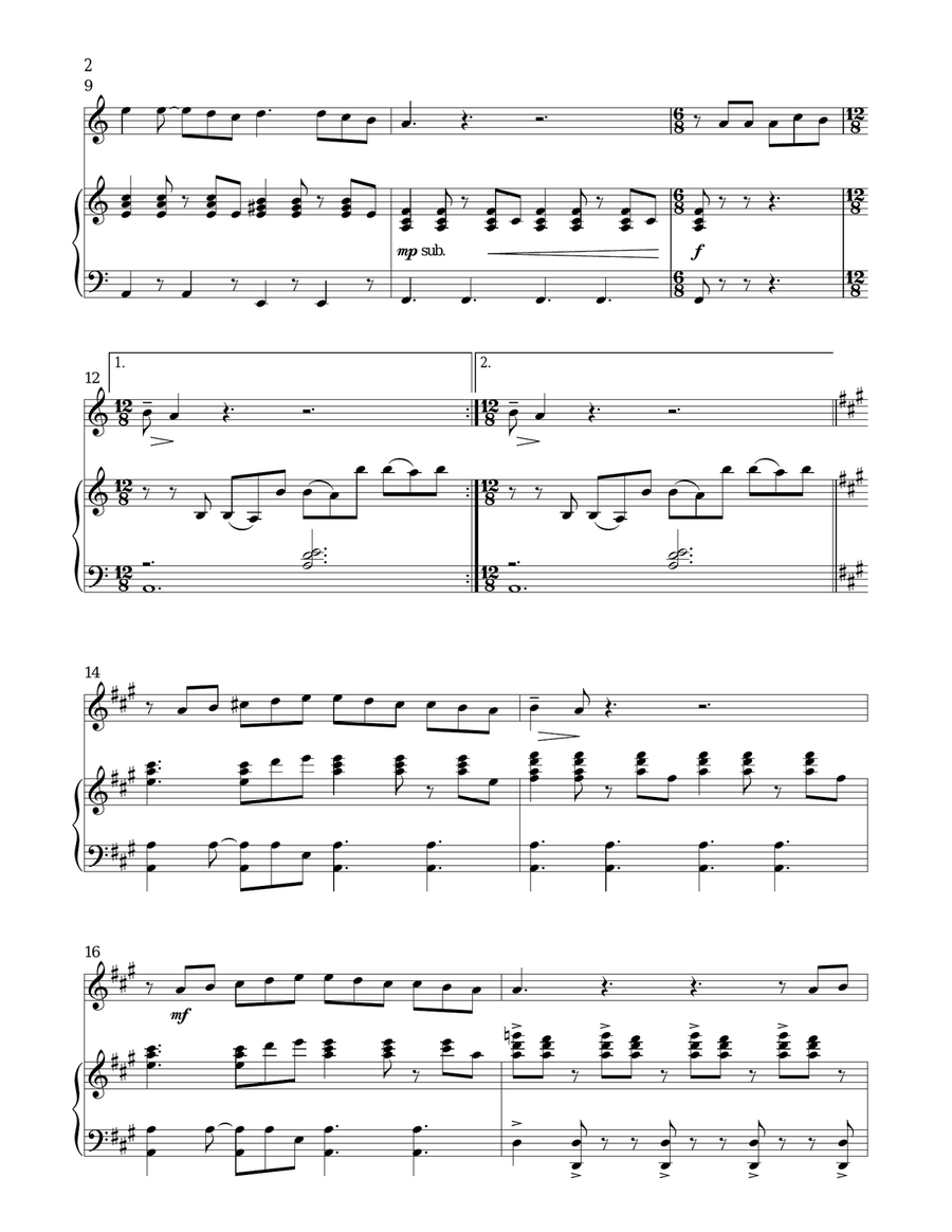 At The End Of The Day (from Les Miserables) Flute Solo scores gallery preview page 2