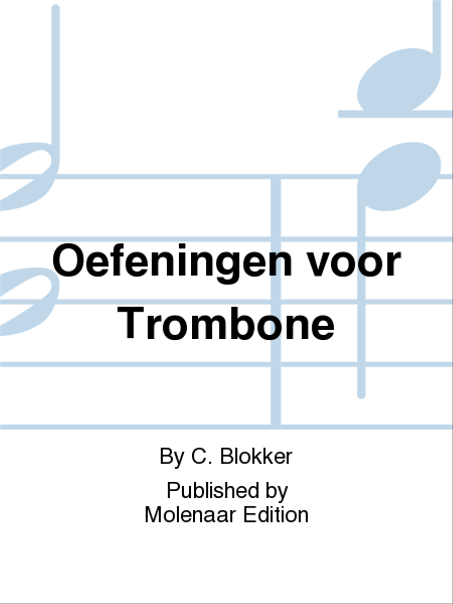 Oefeningen voor Trombone Oefeningen voor Trombone Trombone scores gallery preview page 1