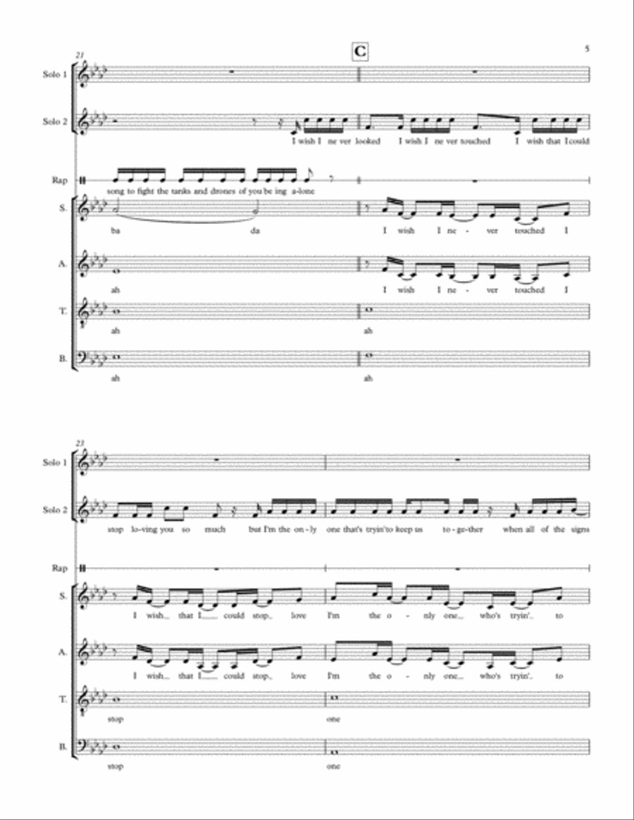 Battle Scars Battle Scars 4-Part scores gallery preview page 5