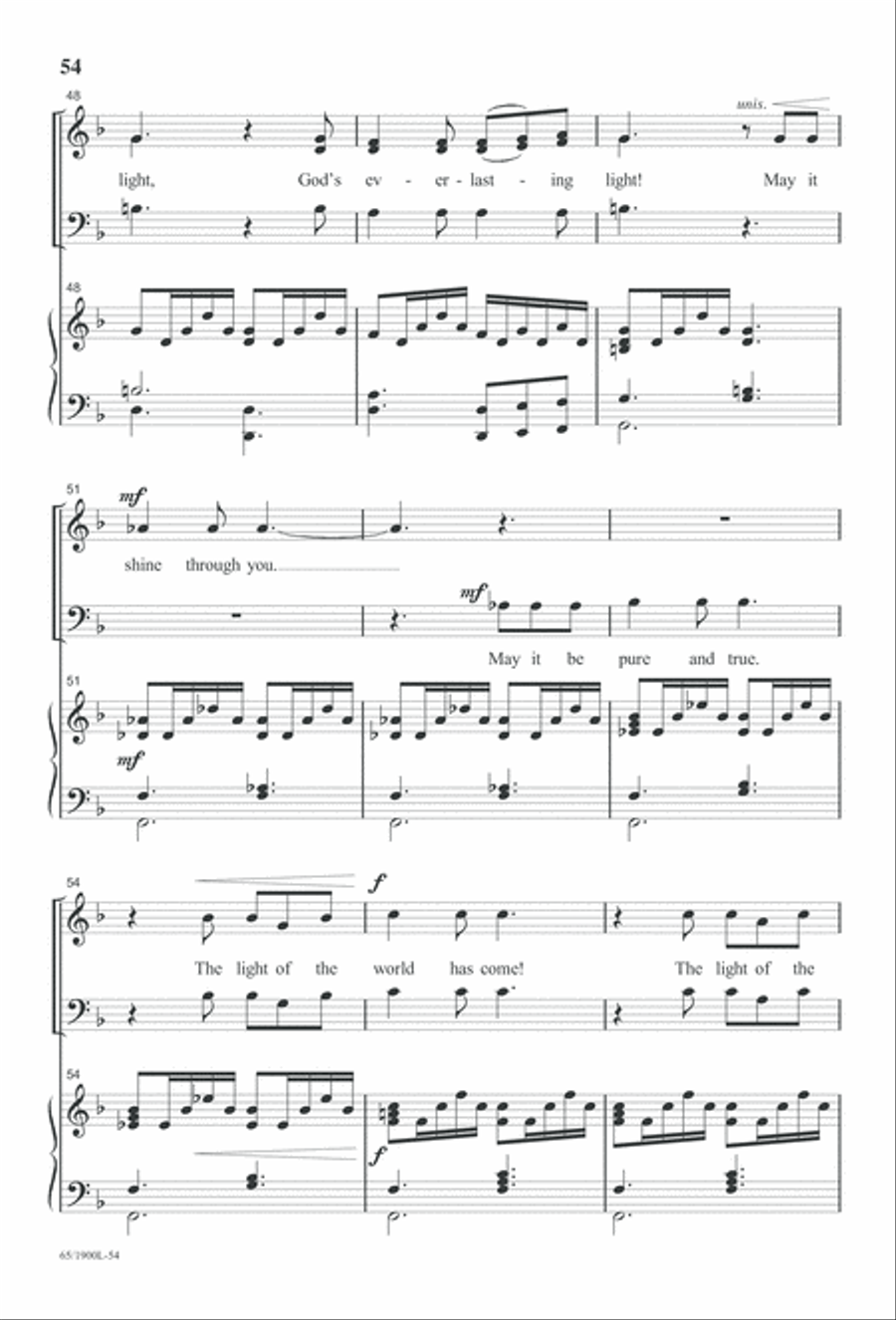 Love's Pure Light 3-Part scores gallery preview page 56