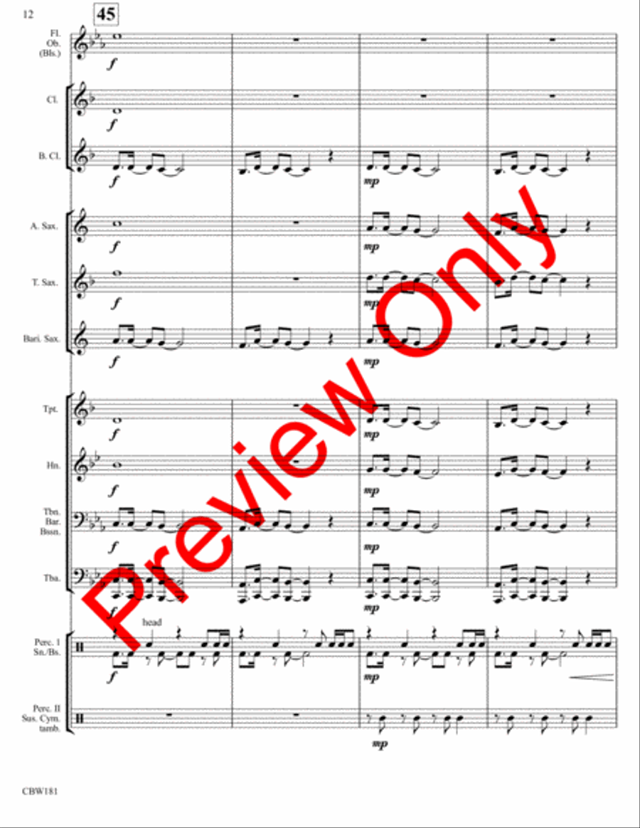 Jibba-Jabba Jibba-Jabba Concert Band scores gallery preview page 15