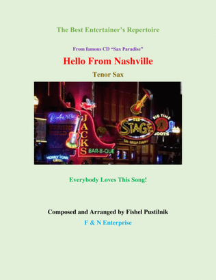 "Hello From Nashville" for Tenor Sax from CD "Sax Paradise"-Video
