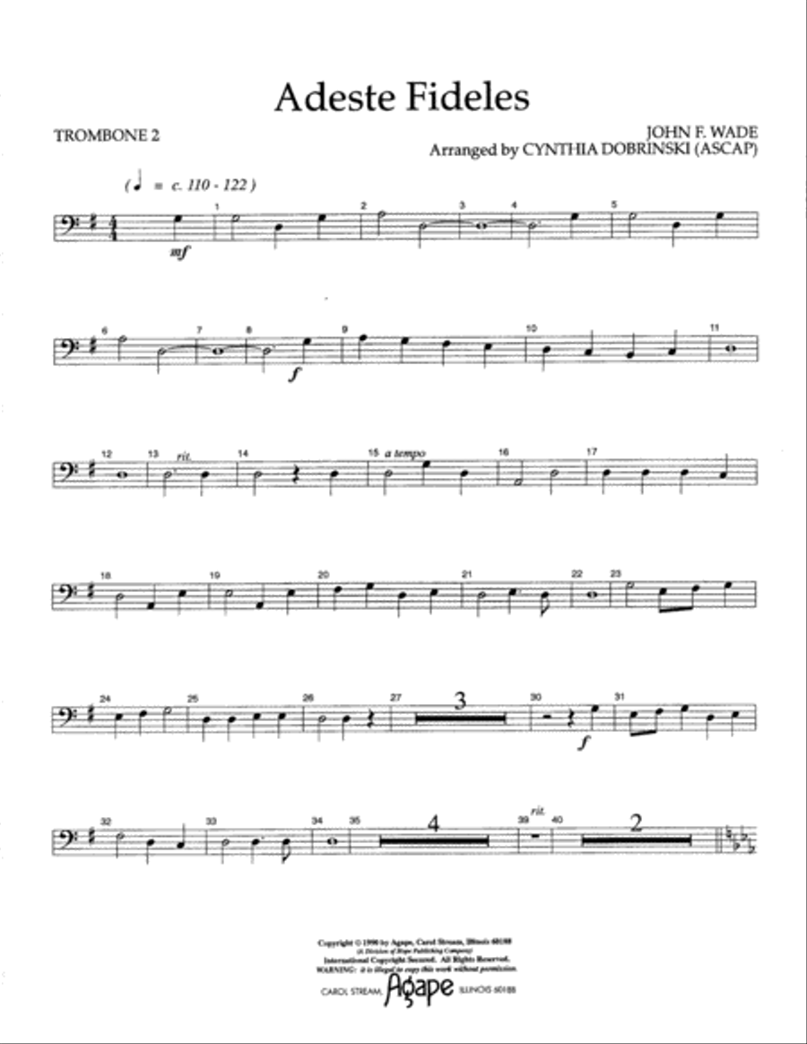 Adeste Fideles Choir scores gallery preview page 9