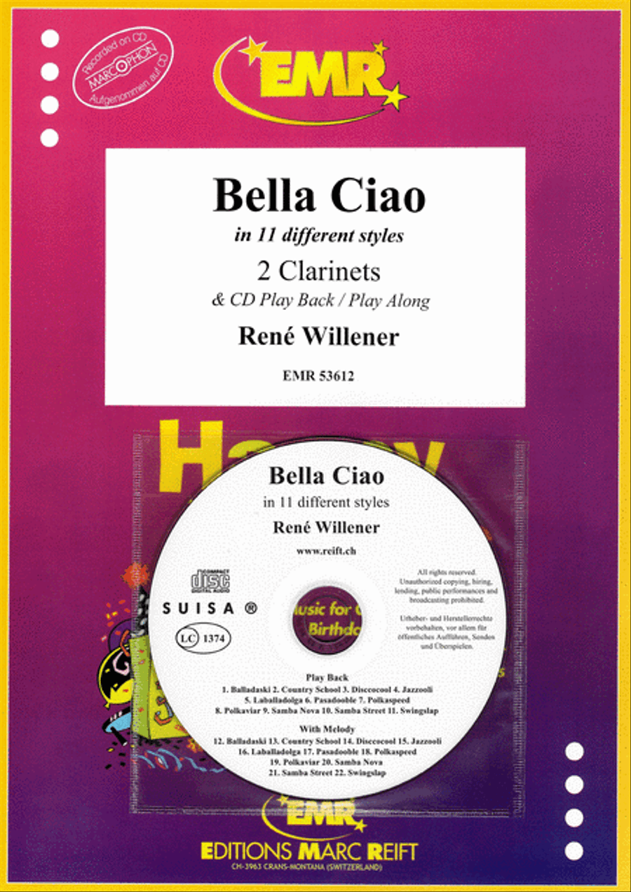 Bella Ciao Clarinet Duet scores gallery preview page 1