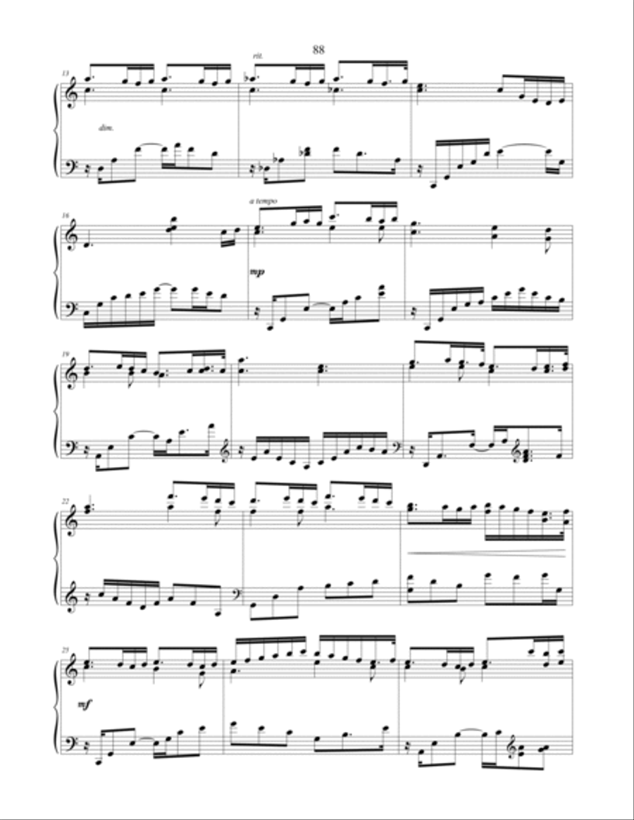 Fairy Falls, original piano solo Piano Solo scores gallery preview page 3