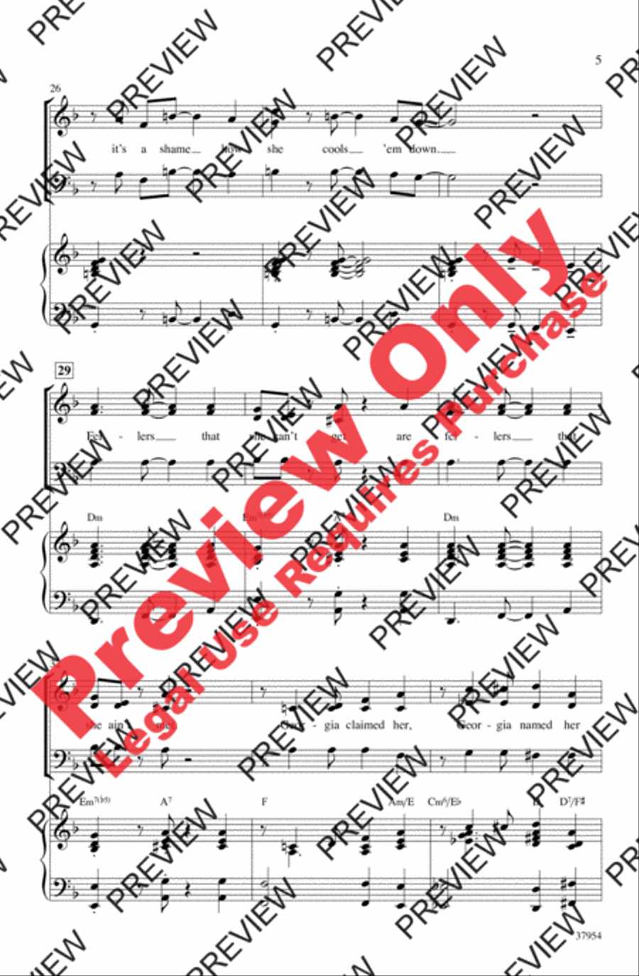 Sweet Georgia Brown 3-Part scores gallery preview page 5