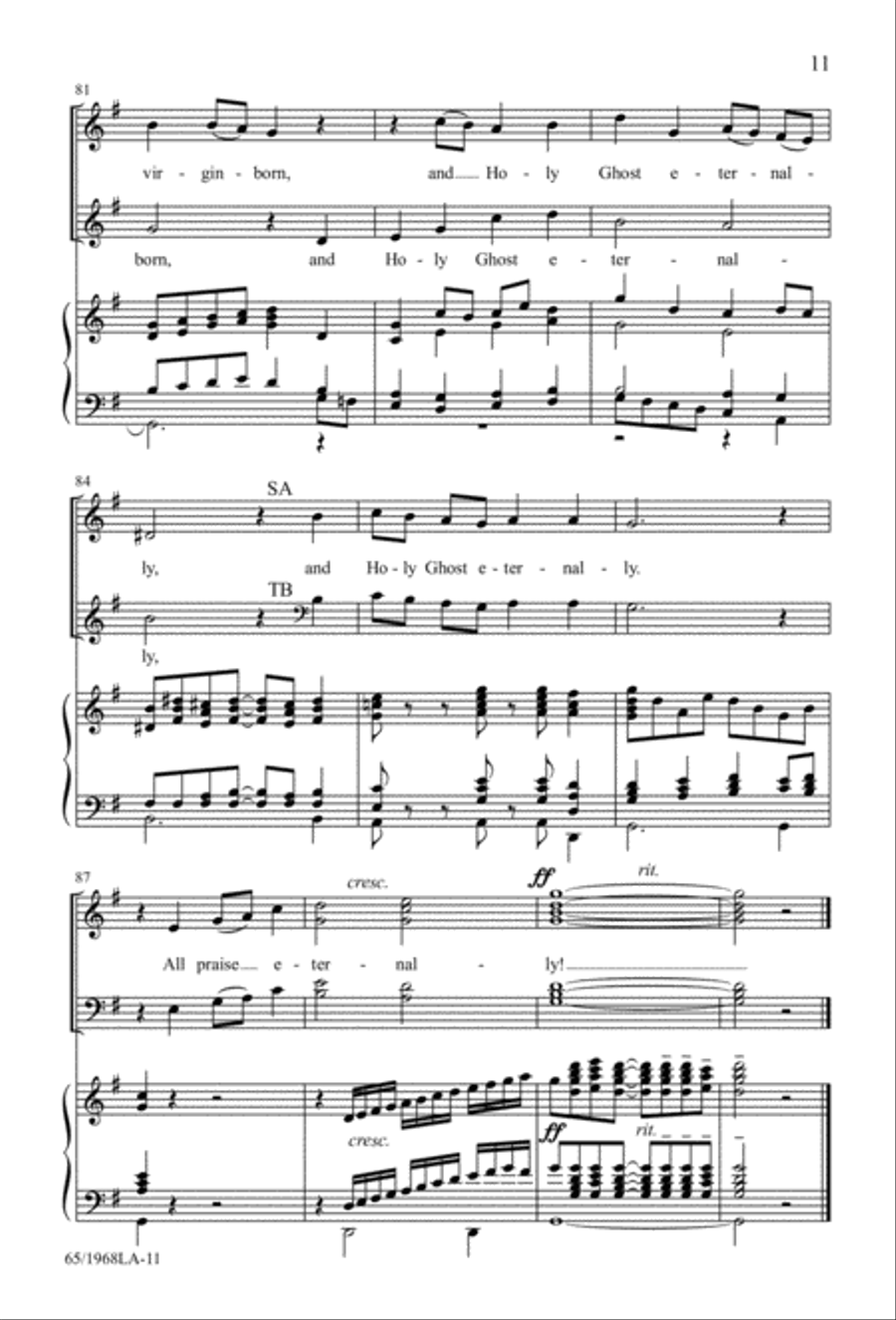 The Word Made Flesh 4-Part scores gallery preview page 13