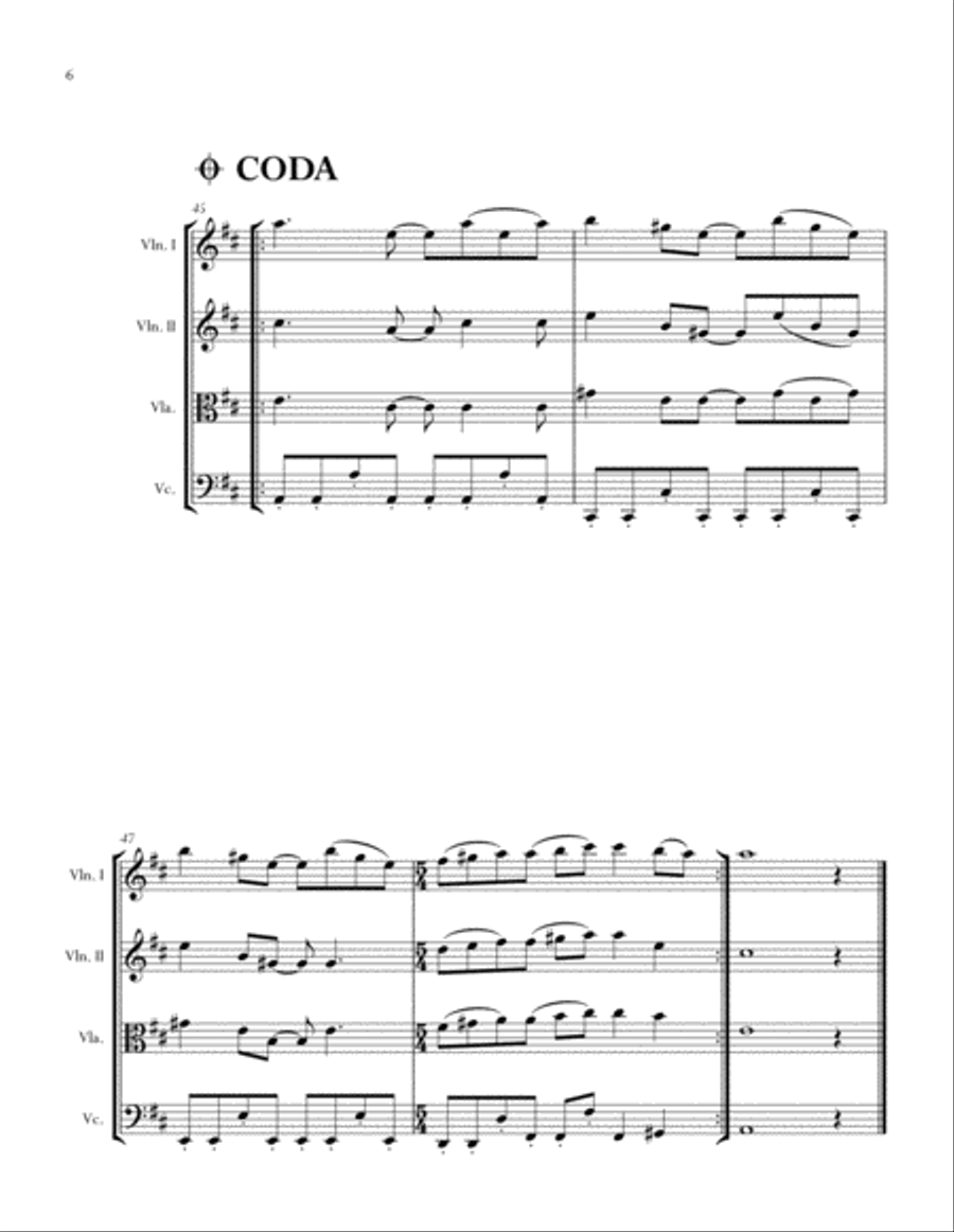 Always String Quartet scores gallery preview page 6