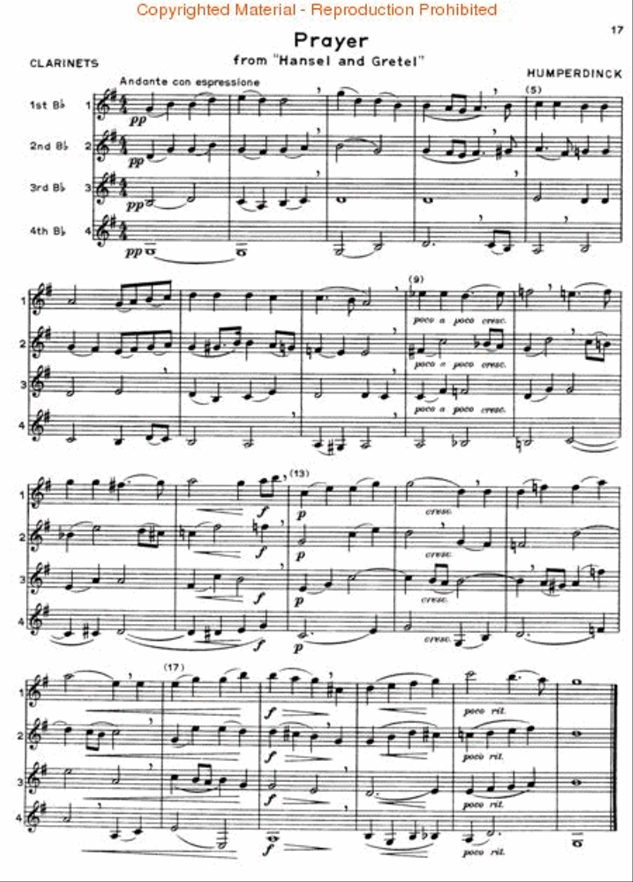 Ensemble Classics Series for Clarinet Quartet - Book I Clarinet Quartet scores gallery preview page 2