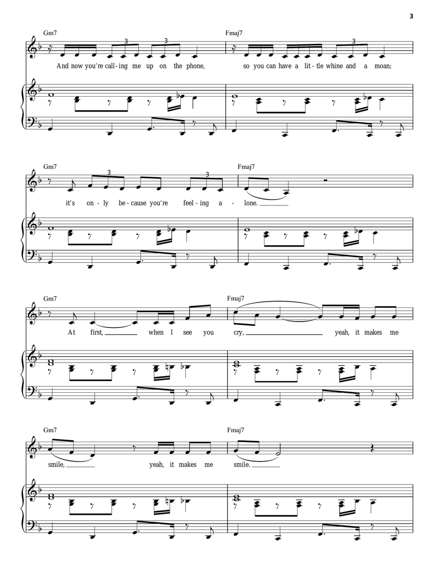 Smile Piano, Vocal scores gallery preview page 3