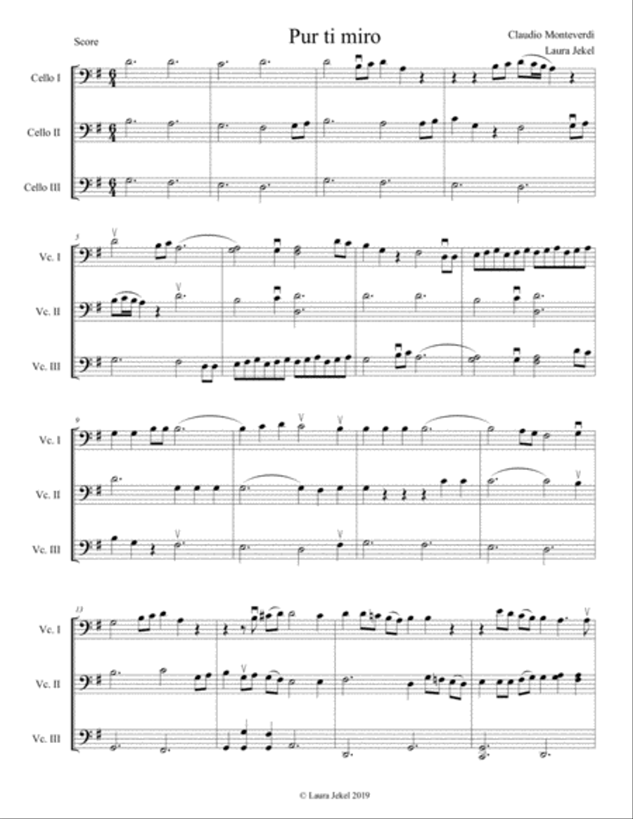 Four Baroque Cello Trios Four Baroque Cello Trios String Trio scores gallery preview page 2