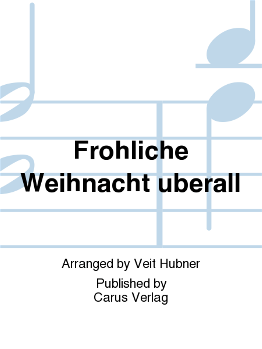 Frohliche Weihnacht uberall 4-Part scores gallery preview page 1