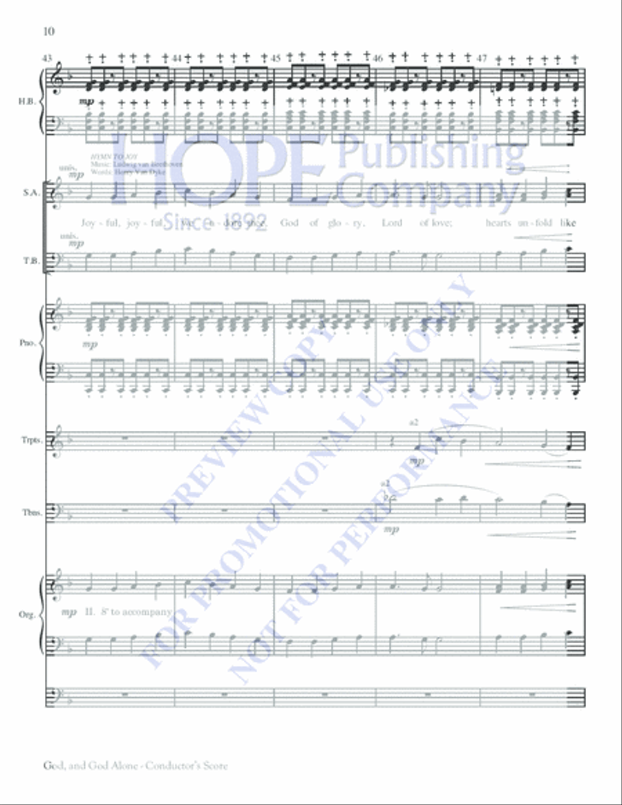 God, and God Alone God, and God Alone Choir scores gallery preview page 10