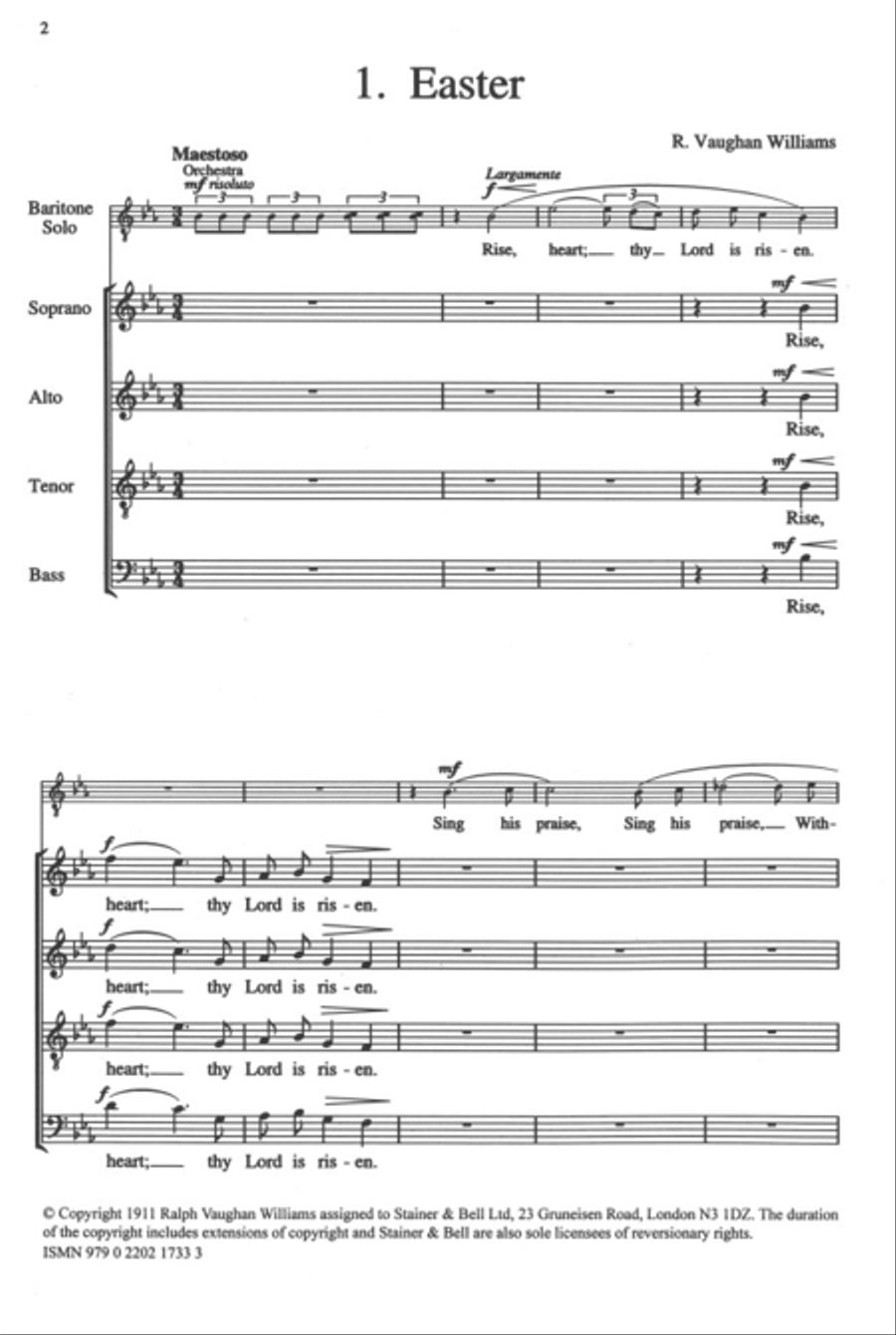 Five Mystical Songs 4-Part scores gallery preview page 2