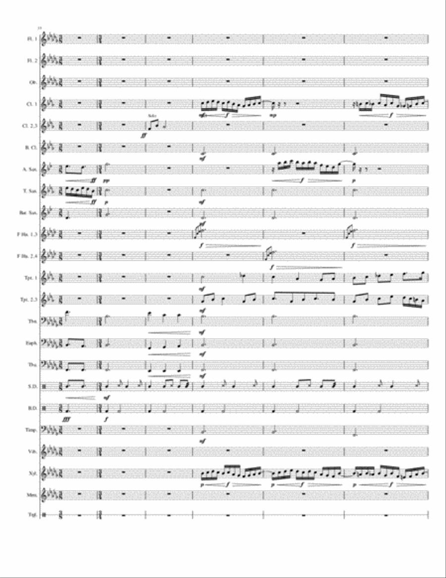 Ascension by Crucifixion Concert Band scores gallery preview page 5