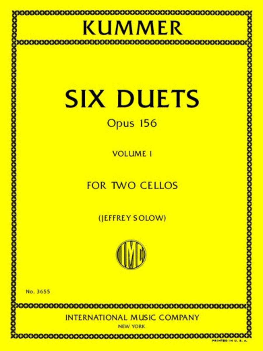 Six Duets, Opus 156 - Volume I Cello scores gallery preview page 1