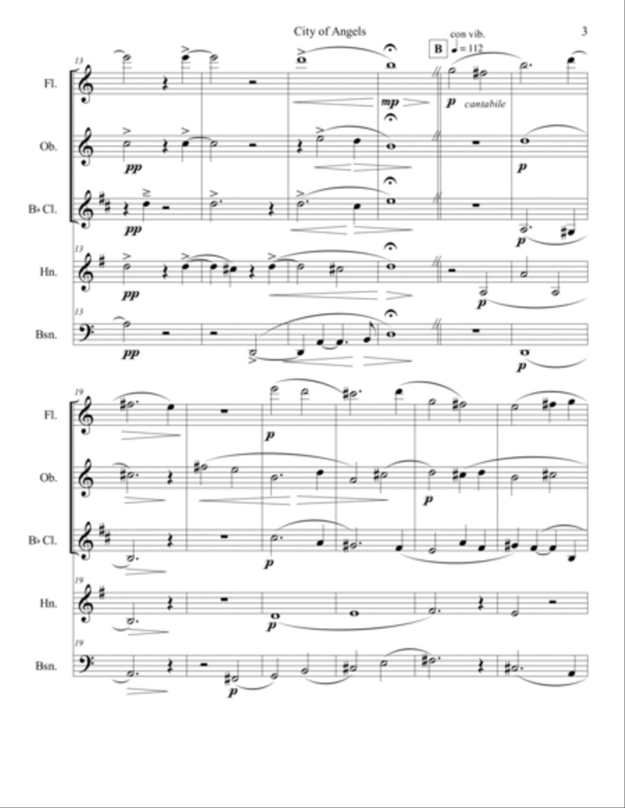 City of Angels Woodwind Quintet scores gallery preview page 3