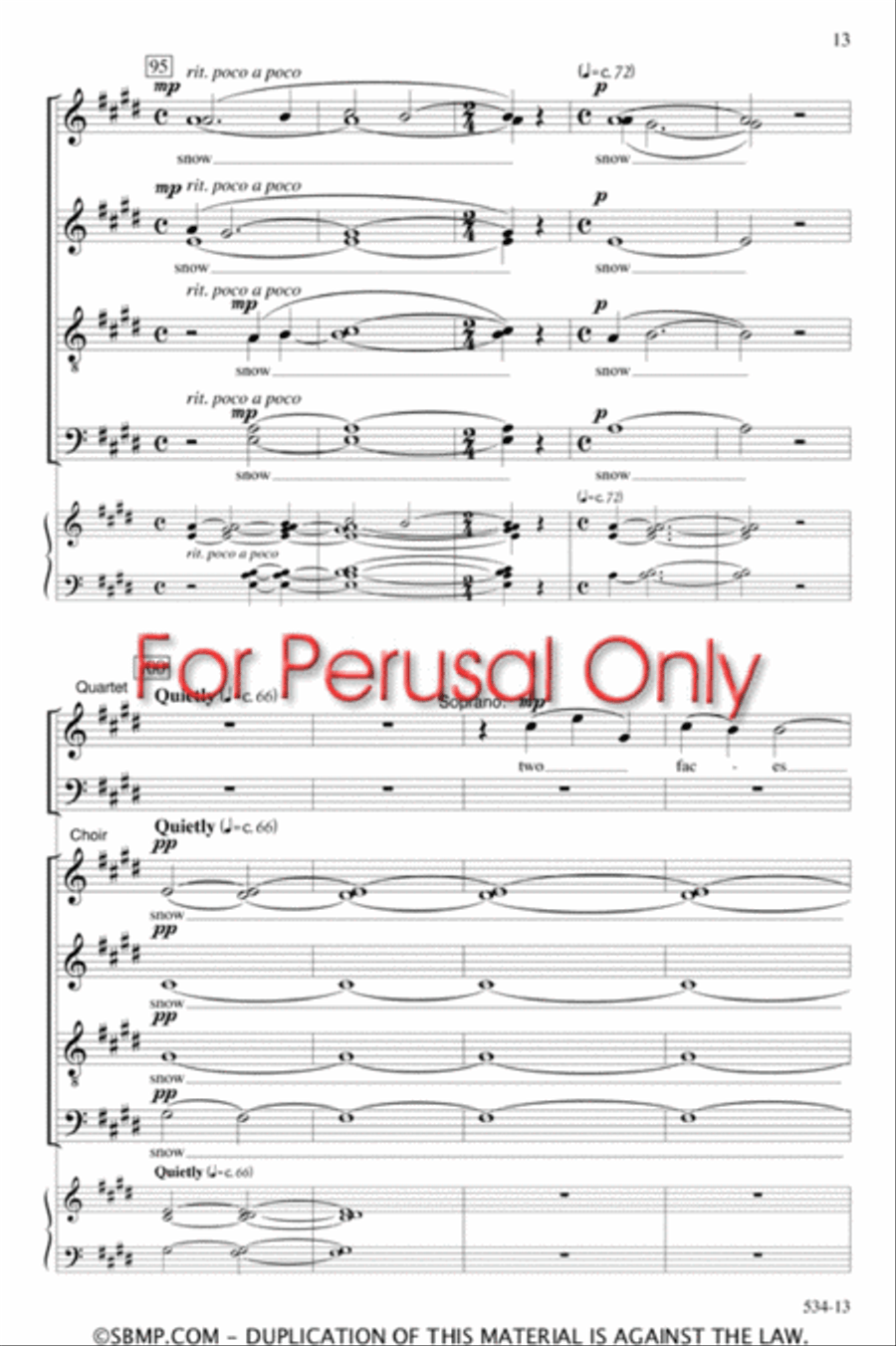 winter - SATB divisi Octavo Divisi scores gallery preview page 13