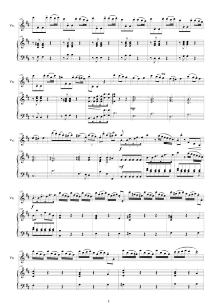 Vivaldi - Violin Concerto in B minor RV 384 for Violin and Piano image number null