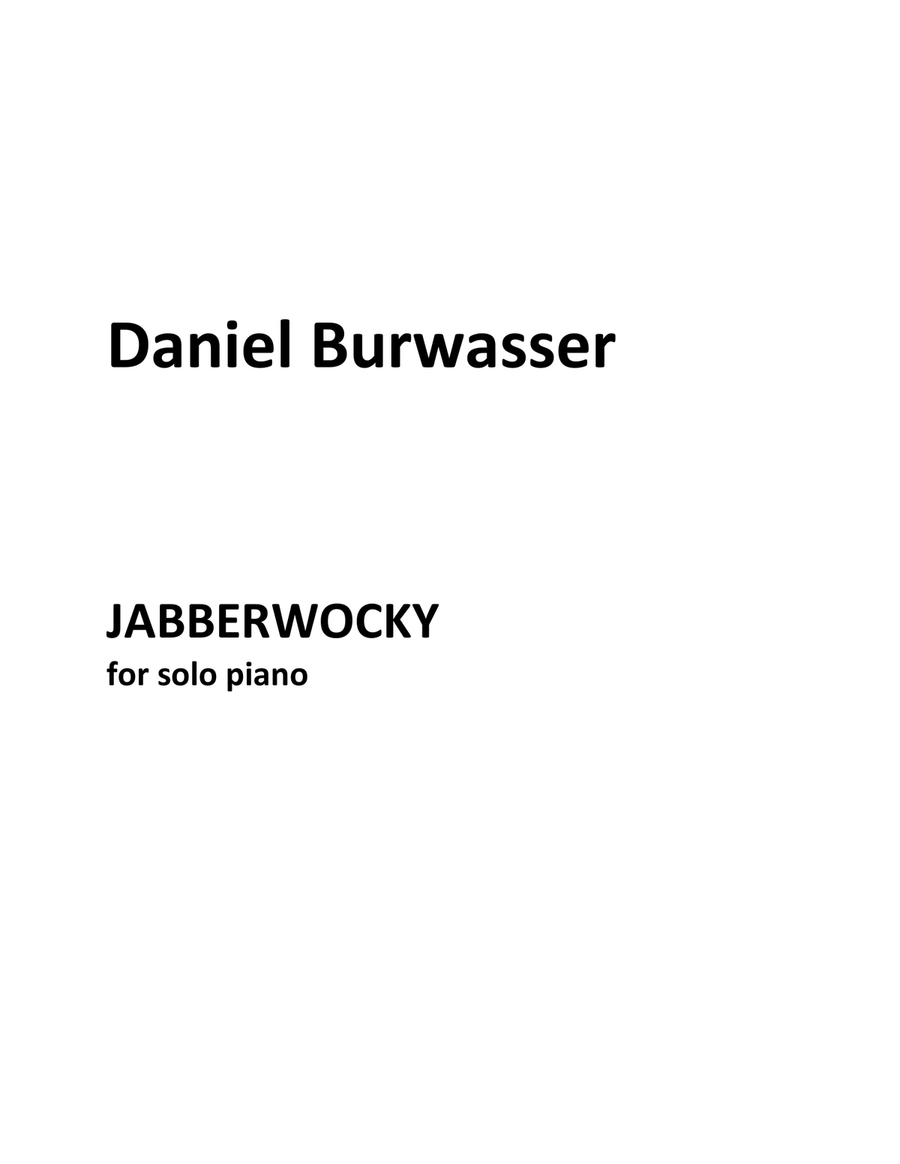 Jabberwocky Jabberwocky Piano Solo scores gallery preview page 1