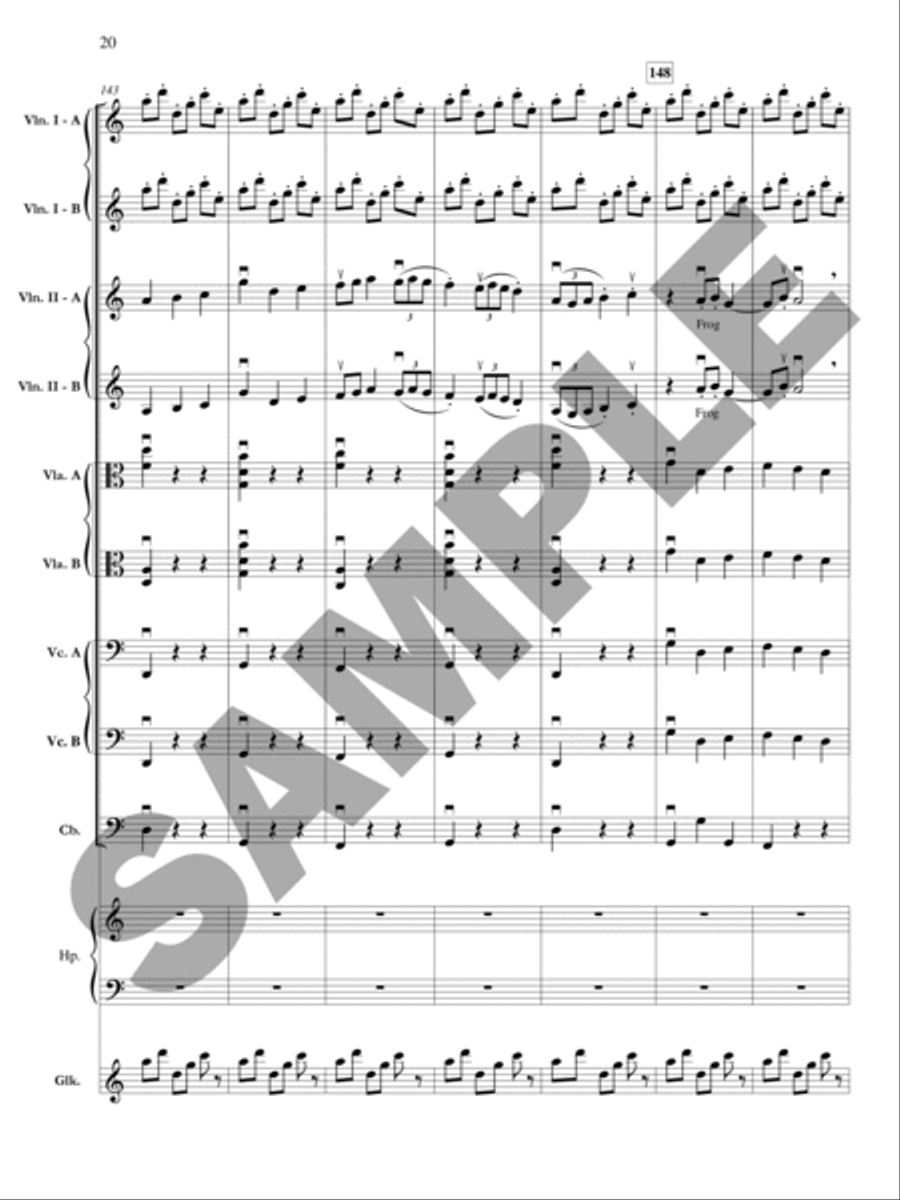 The Planets: Jupiter - Bringer of Jollity Orchestra scores gallery preview page 21