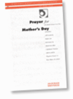 Book cover for Prayer for Mother's Day - SATB