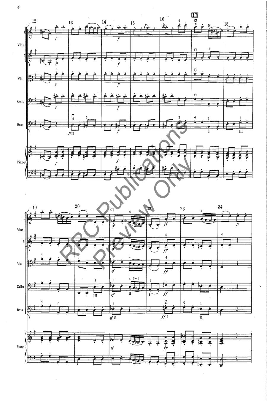 Concert March String Orchestra scores gallery preview page 5
