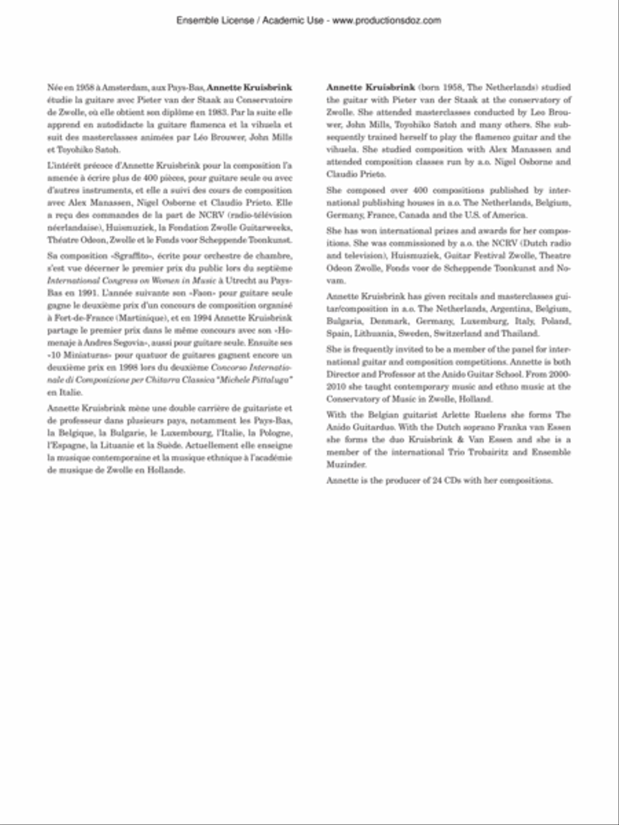 A Midsummer Night's Suite Guitar Ensemble scores gallery preview page 2
