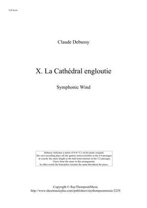 Debussy: Piano Preludes Bk.1 No.10 "La Cathédral engloutie" - symphonic wind