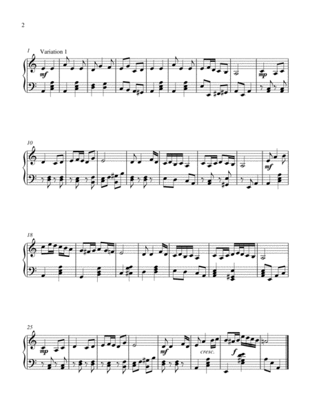 Theme and Variations in A Minor
