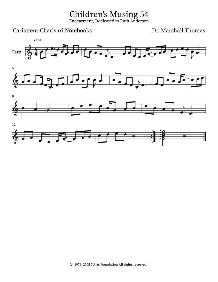 Children's Musing 54 Children's Musing 54 Small Ensemble scores gallery preview page 3